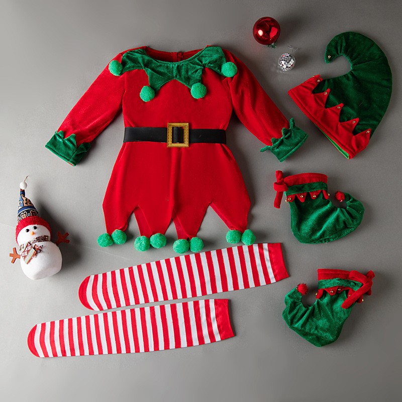 Christmas Costume - Elf Green Set
