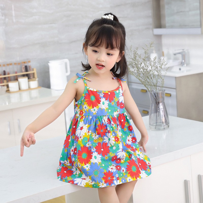 Baby Dress - Sling Cotton Floral