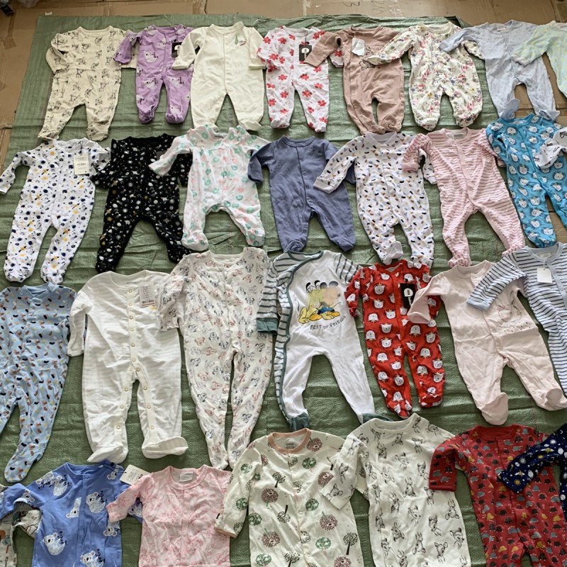 Baby Romper - Long Sleeve Cotton Zipper