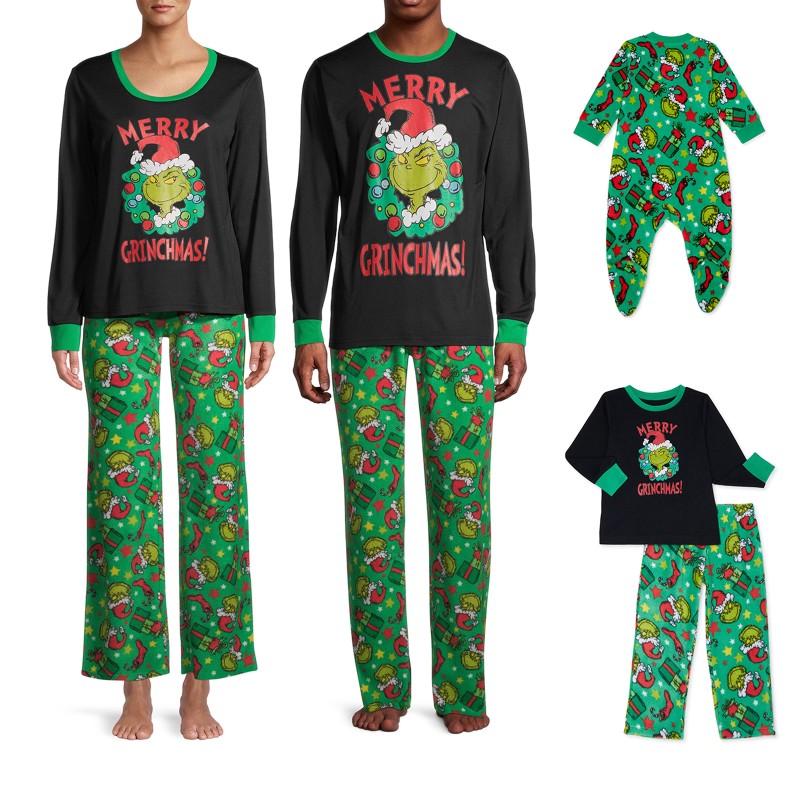 Christmas Pajama - Bear Checkered Set