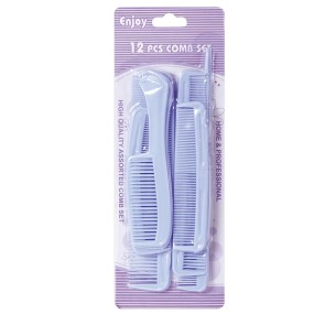 Salon Hair Comb Set Supplier - OEM 12 Pcs Anti-static Comb