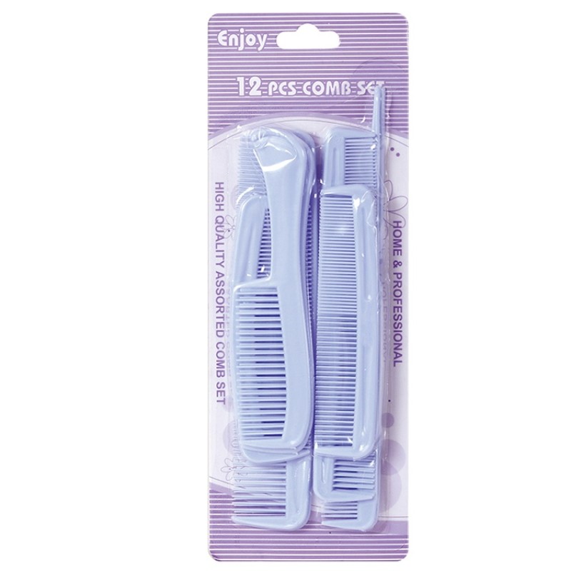 Salon Hair Comb Set Supplier - OEM 12 Pcs Anti-static Comb