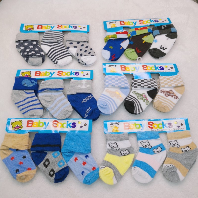 Baby Socks Manufacturer - OEM Blue Color for Boy