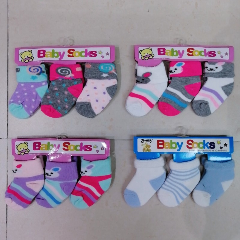 Baby Socks Supplier - OEM Cute Striped Reverse Welt Socks