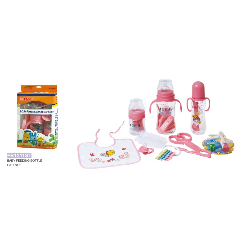 Baby Feeding Bottle Set Manufacturer - OEM Milk Bottle Pink Blue Box