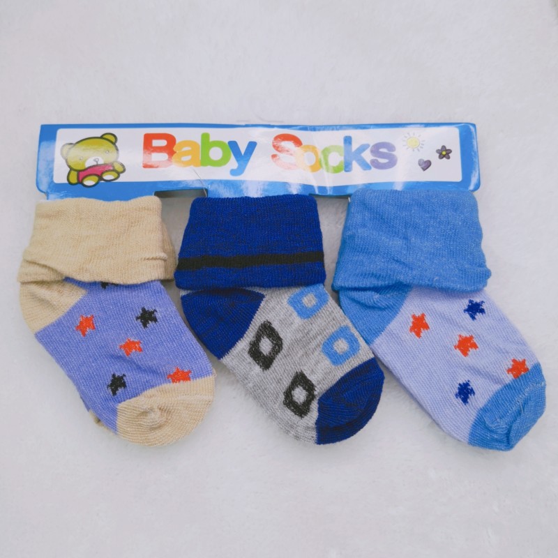 Baby Socks Manufacturer - OEM Blue Color for Boy