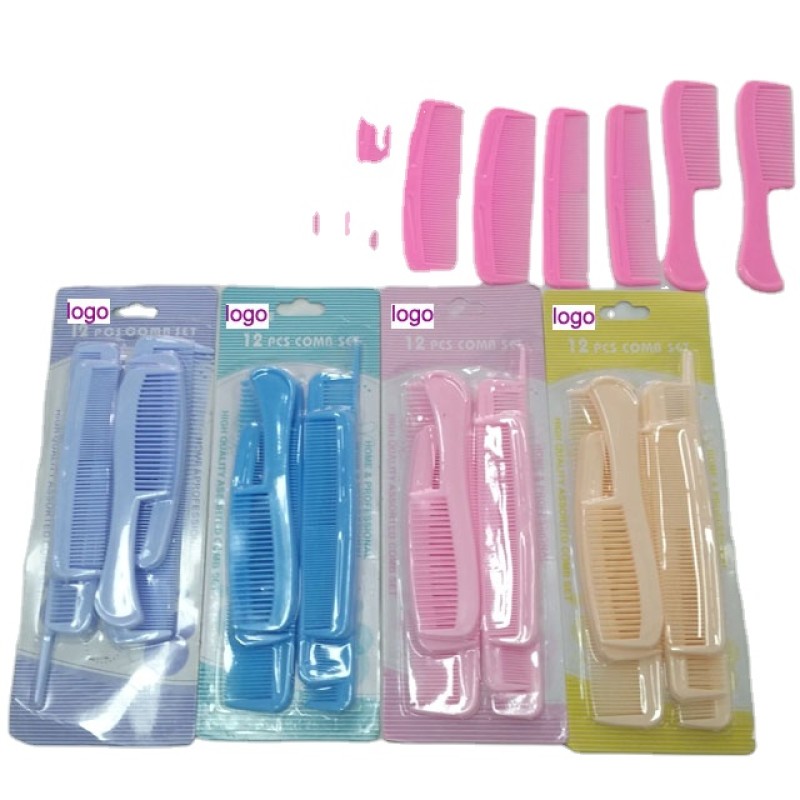 Salon Hair Comb Set Manufacturer - OEM 12 Pcs High Quality Set