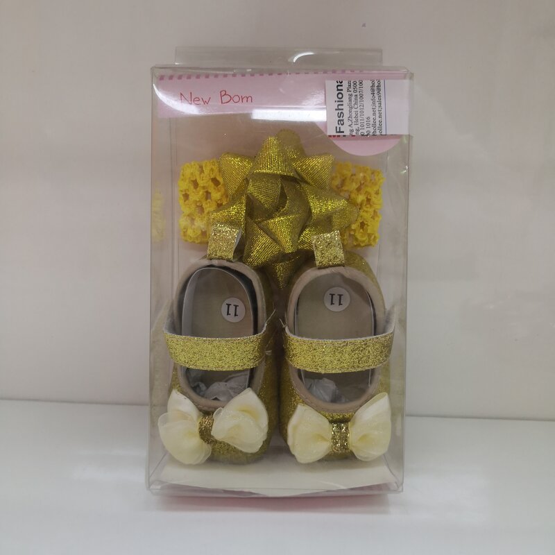 Baby Girl Shoes Set Supplier - OEM Head Band Gift Set