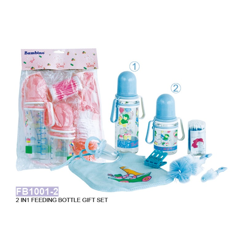 Baby Feeding Bottle Set Manufacturer - OEM Milk Bottle Pink Blue Box
