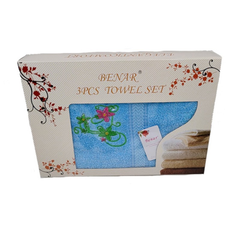 Towel Gift Set Supplier - OEM 3 in 1 Big Small Towel Set