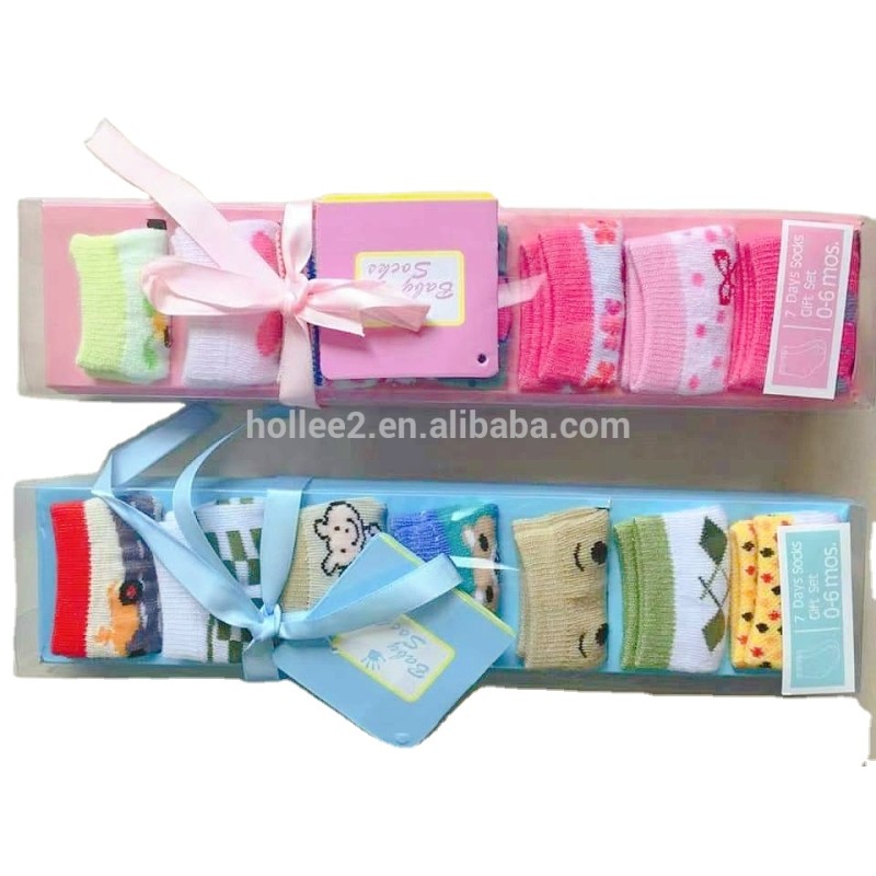 Baby Socks Supplier - OEM 7 Pairs Box Non Slip Casual Socks