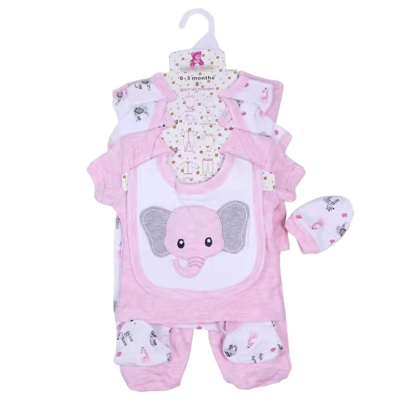 Baby Clothes Set Supplier - OEM 8 in 1 Newborn Cotton Suit