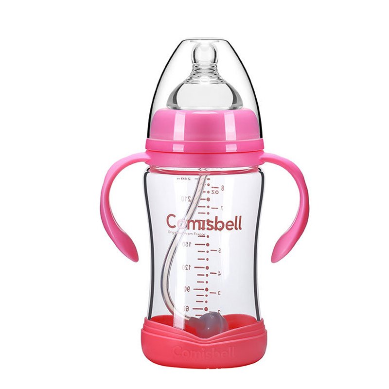 Glass Baby Bottle - Borosilicate Wide Neck