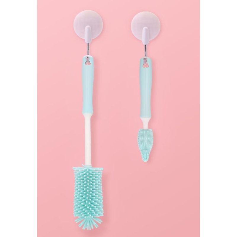 Bottle Brush Set - Silicone Nipple Cleaner