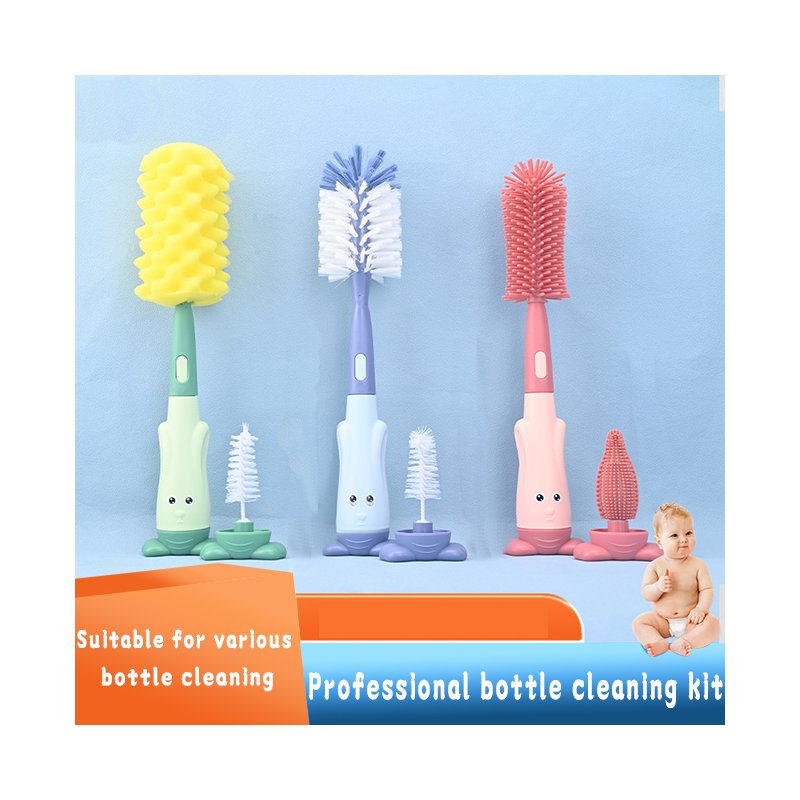 Bottle Cleaning Brush - Portable Silicone