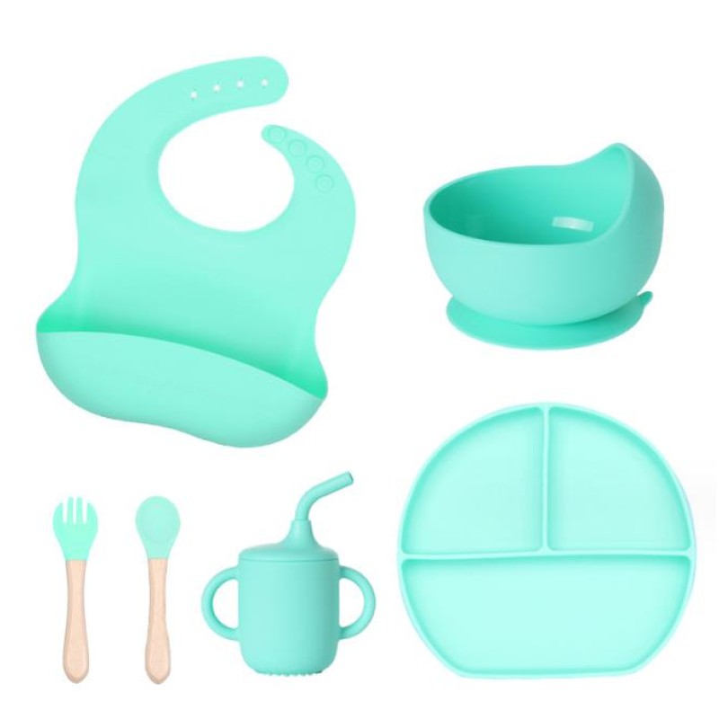 Baby Feeding Set - Silicone Plate Bowl