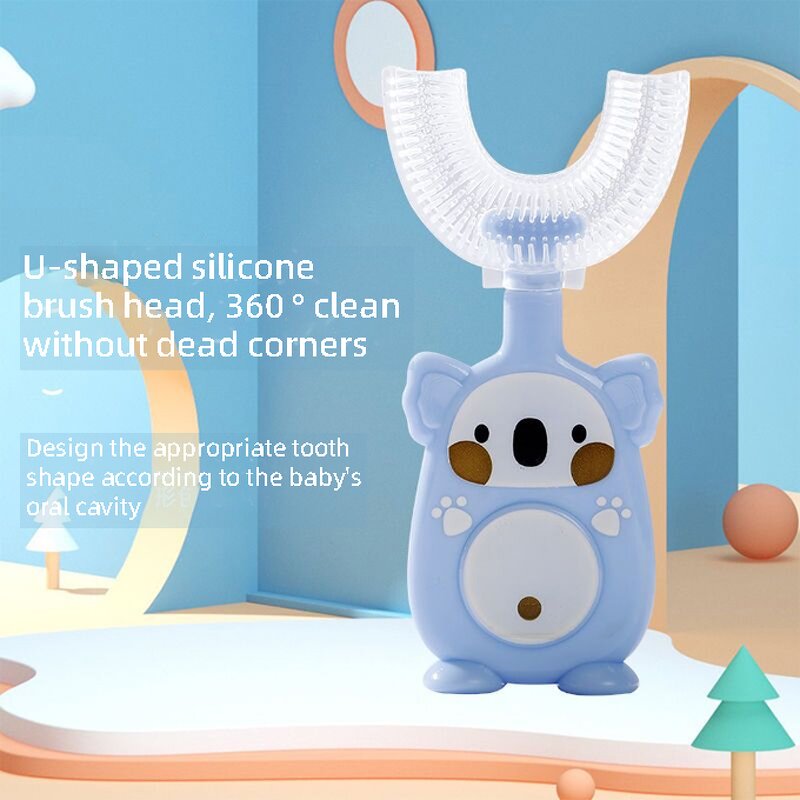 U-Shaped Toothbrush - Food Grade Silicone