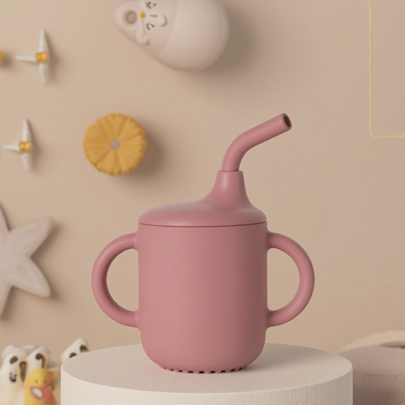 Baby Straw Cup - BPA Free Soft Silicone