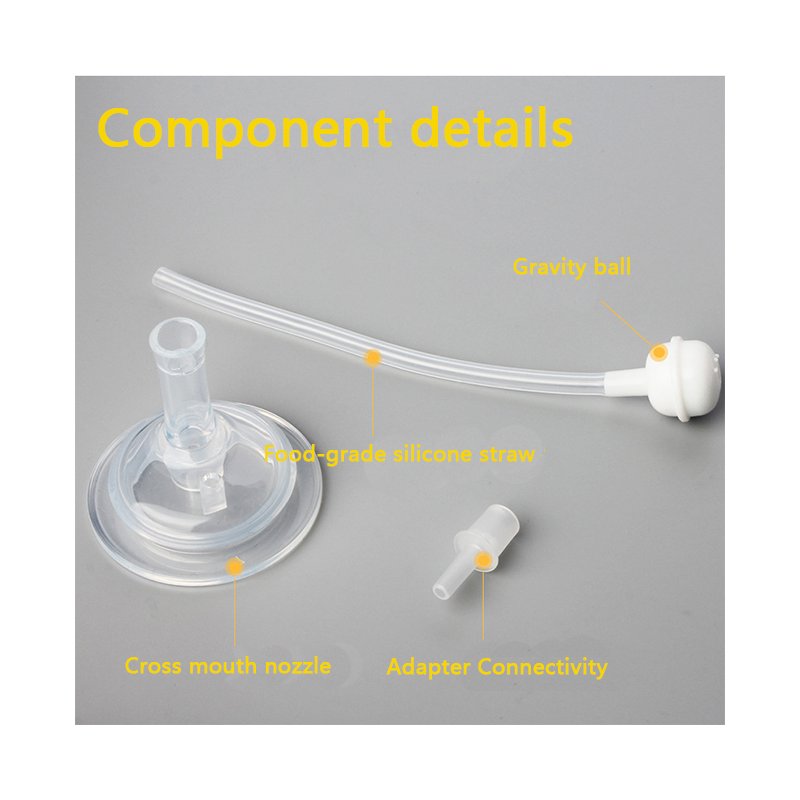 Silicone Nipple - BPA Free with Straw