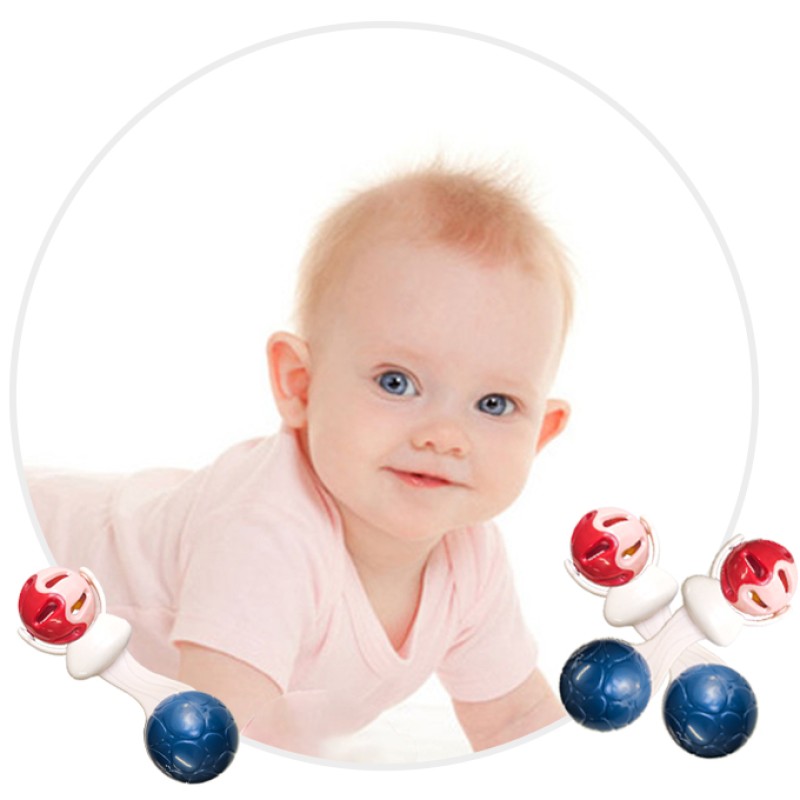 Rattle Teether - Food Grade Soft Ball