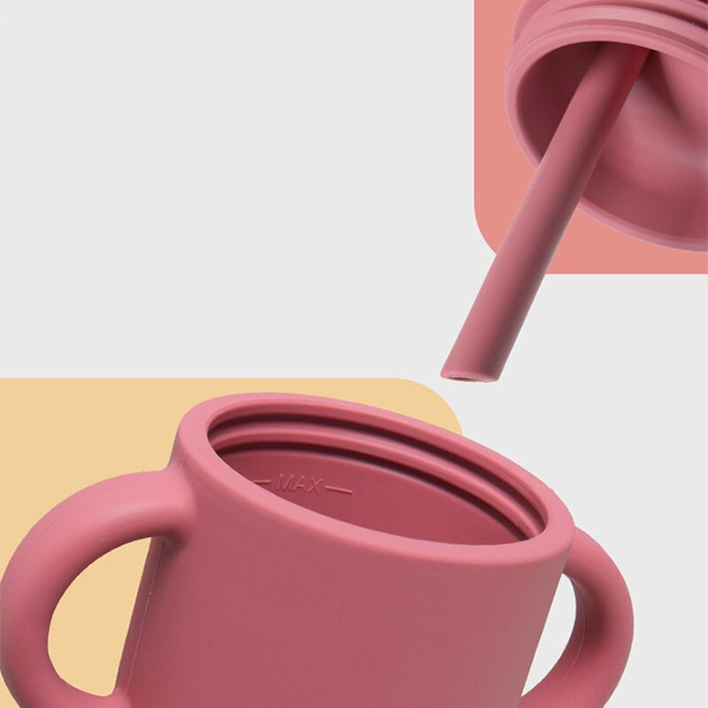 Baby Straw Cup - BPA Free Soft Silicone