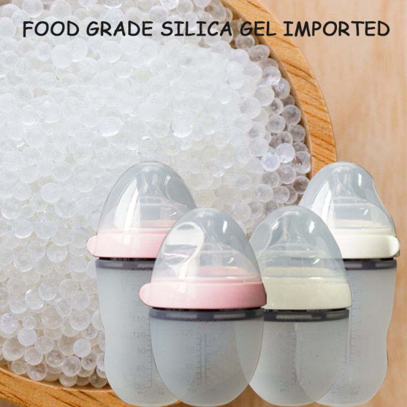 Silicone Baby Bottle - Collapsible Pouch Design