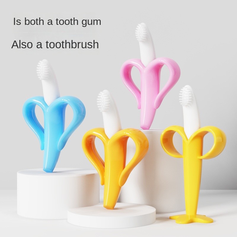 Baby Toothbrush - Soft Fruit-Shaped Bite