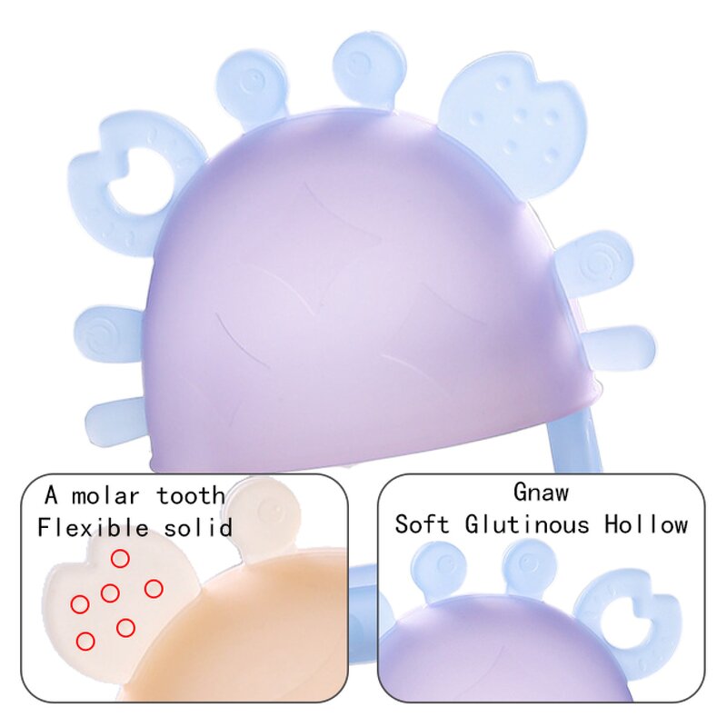 Teether Toy - Cartoon Food Grade