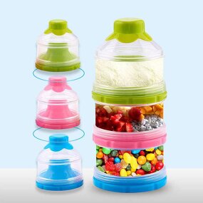 Milk Powder Container - 3 Layer Portable