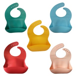 Baby Bib - Waterproof Silicone Snap
