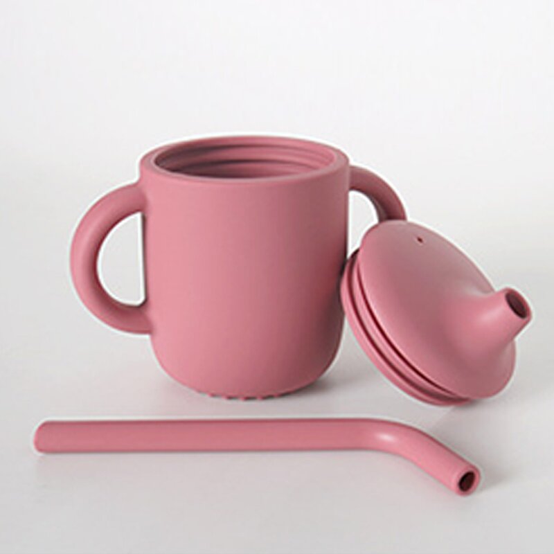Baby Straw Cup - BPA Free Soft Silicone