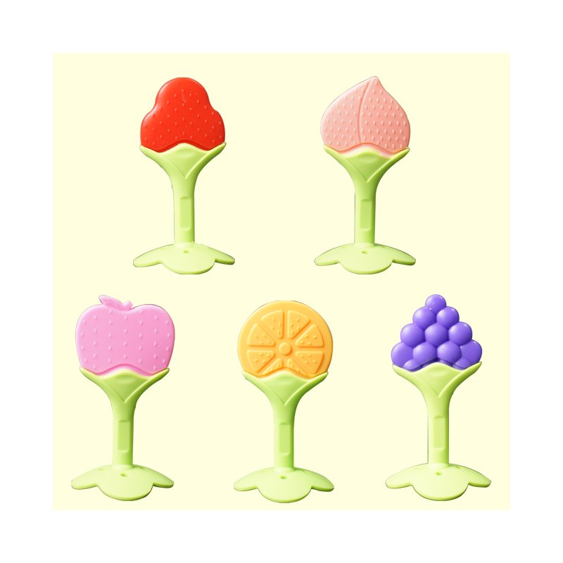 Teether Toy - Soft Silicone with Clip