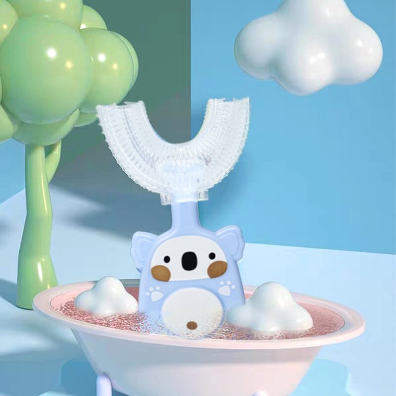 U-Shaped Toothbrush - Food Grade Silicone