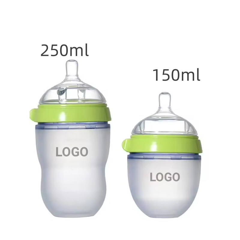 Baby Bottle - BPA Free Silicone Wide Neck
