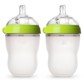 Baby Bottle - BPA Free Silicone Wide Neck