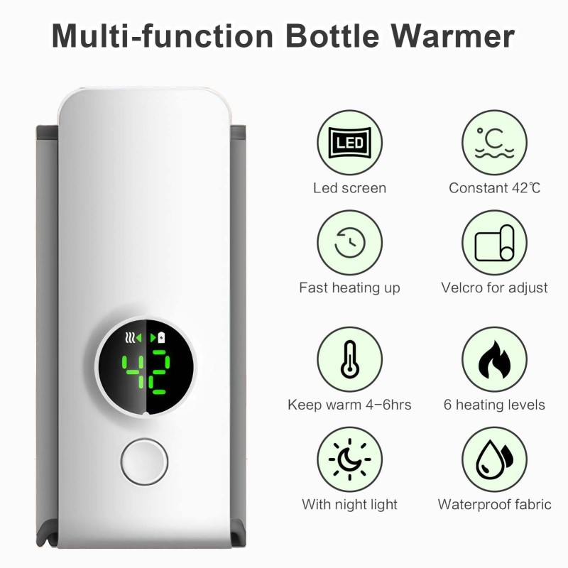 Portable Bottle Warmer - USB Charging Travel