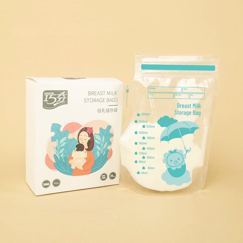 Breast Milk Bag - 250ml Leak Proof Zipper