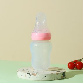 Baby Food Feeder - Silicone with Spoon