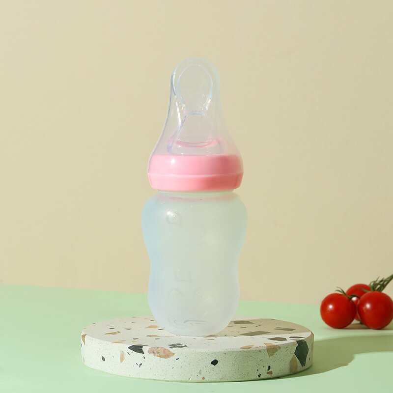 Baby Food Feeder - Silicone with Spoon
