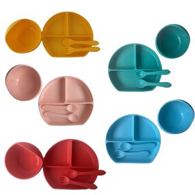 Baby Tableware Set - BPA Free Silicone