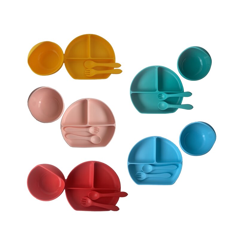 Baby Tableware Set - BPA Free Silicone