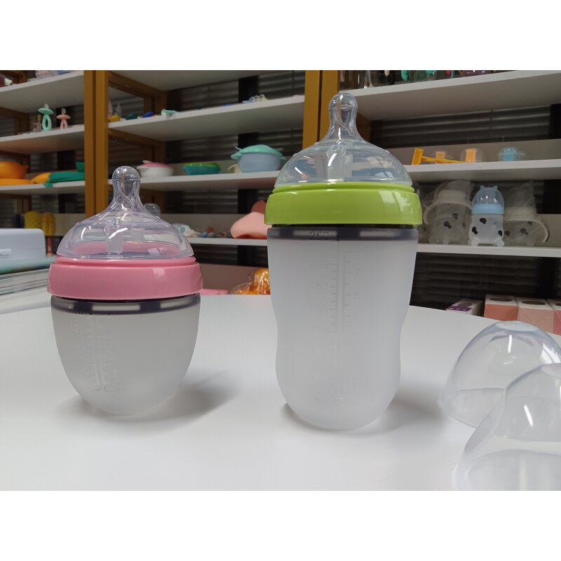 Baby Bottle - BPA Free Silicone Wide Neck