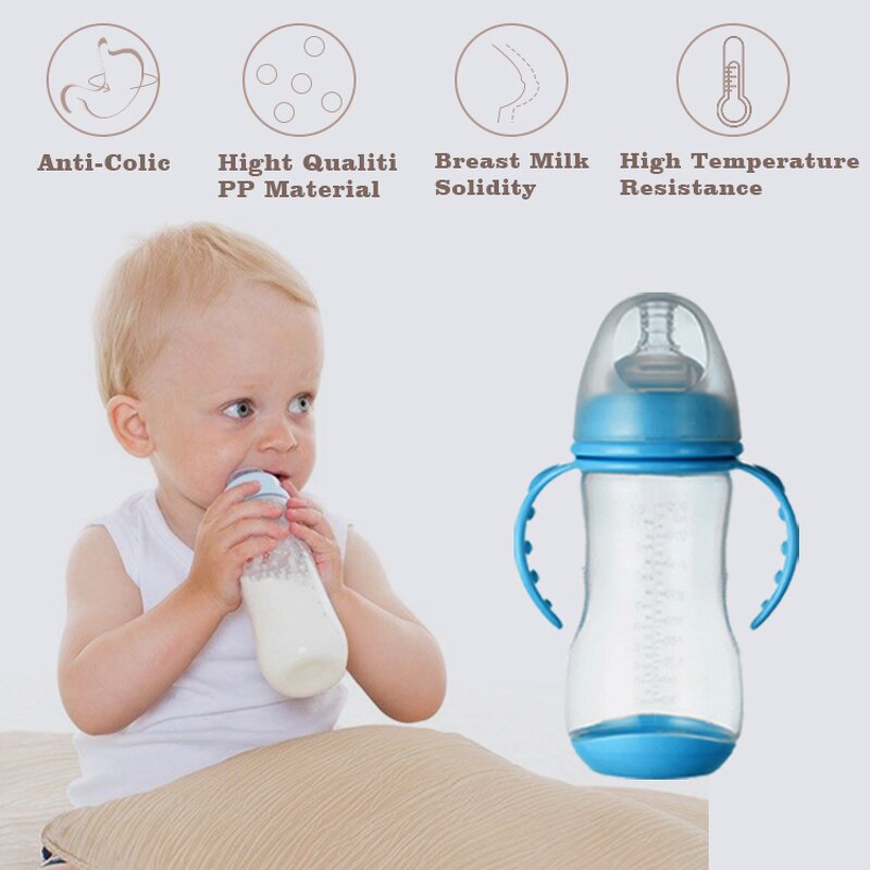 Feeding Bottle - 300ml PP Cartoon Pattern