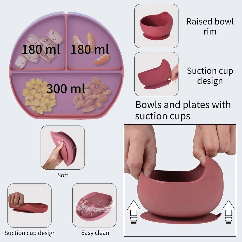 Baby Feeding Set - BPA Free Silicone