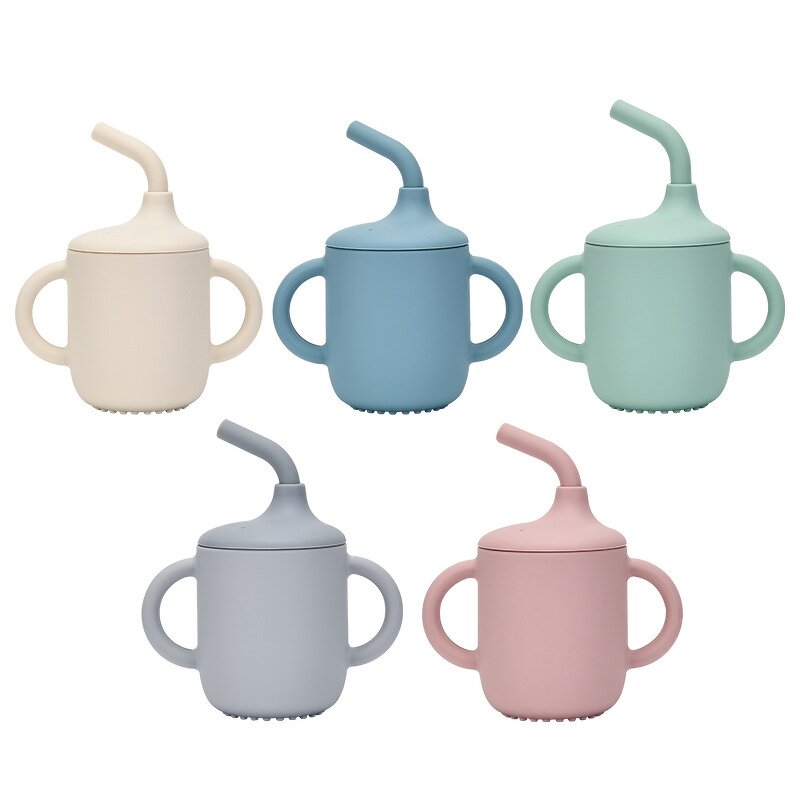 Baby Straw Cup - BPA Free Soft Silicone
