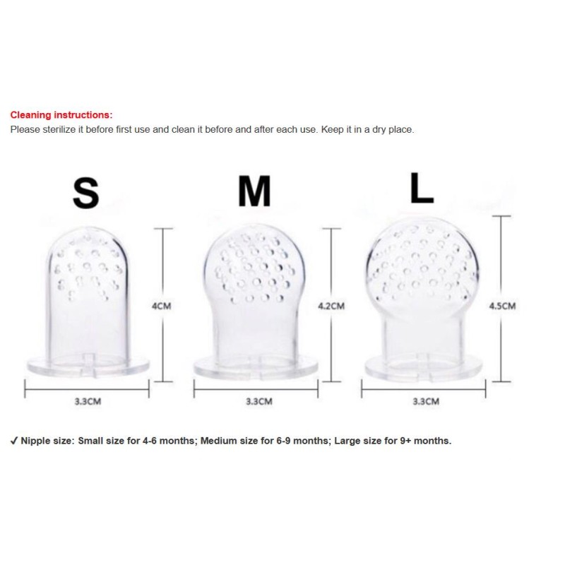 Baby Feeder - BPA Free Silicone Fruit