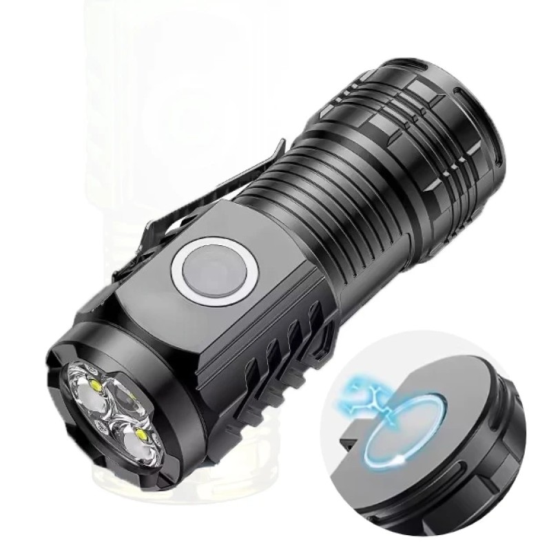 Tactical Flashlight - USB Rechargeable Pen Clip