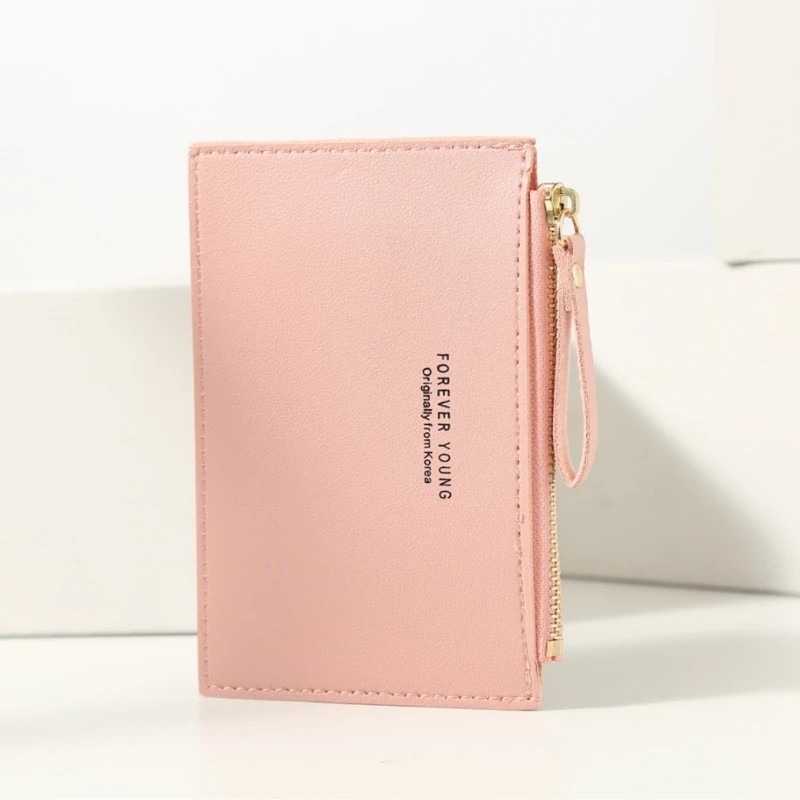 Card Holder - PU Zipper Credit Card