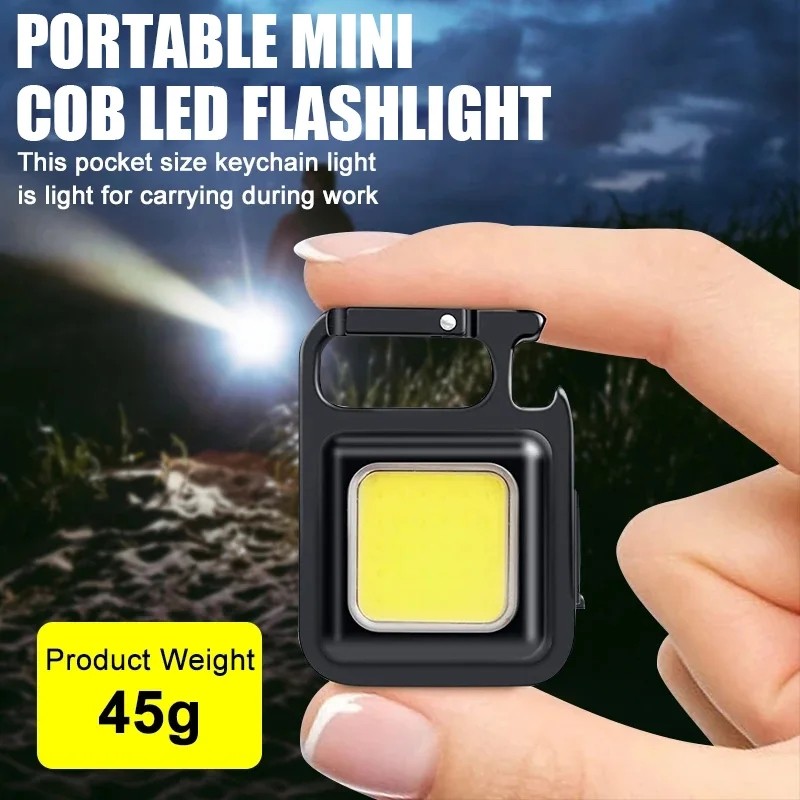 Mini Flashlight - USB Rechargeable Keychain