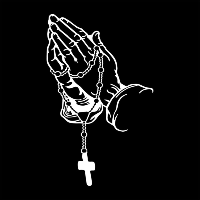 Car Sticker - Prayer Gesture Laser